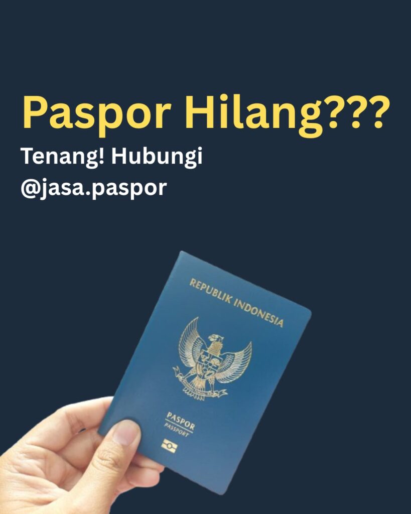 ilustrasi jasa pengurusan paspor hilang jakarta 1 hari jadi