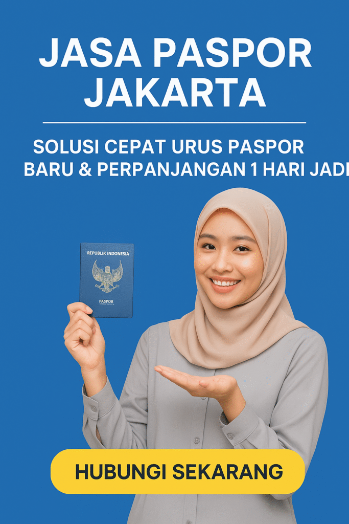 jasa paspor Jakarta resmi cepat urus paspor baru dan perpanjangan 1 hari jadi