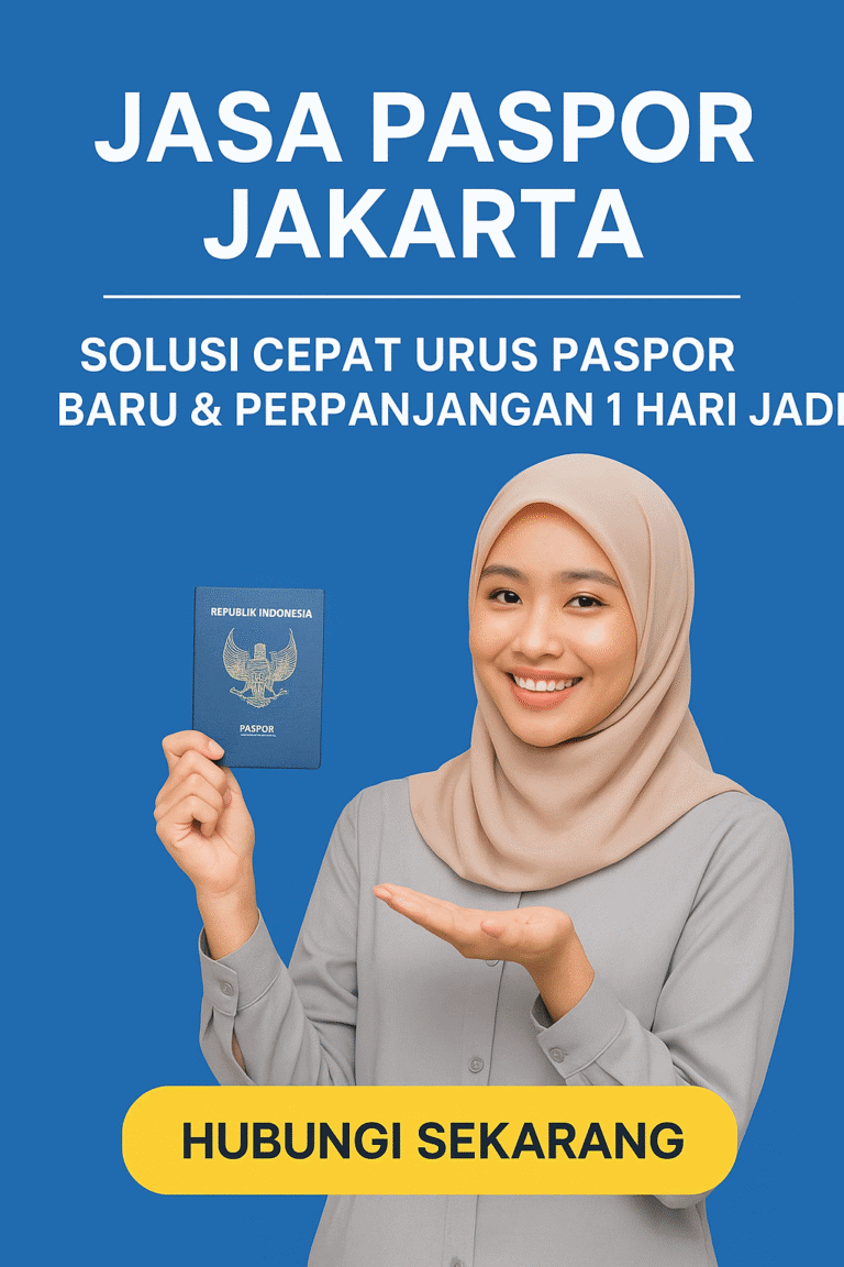 jasa paspor Jakarta resmi cepat urus paspor baru dan perpanjangan 1 hari jadi