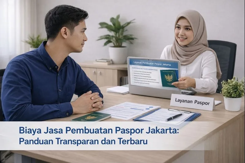 Konsultasi biaya jasa pembuatan paspor Jakarta dengan layanan pendampingan resmi di kantor pengurusan paspor